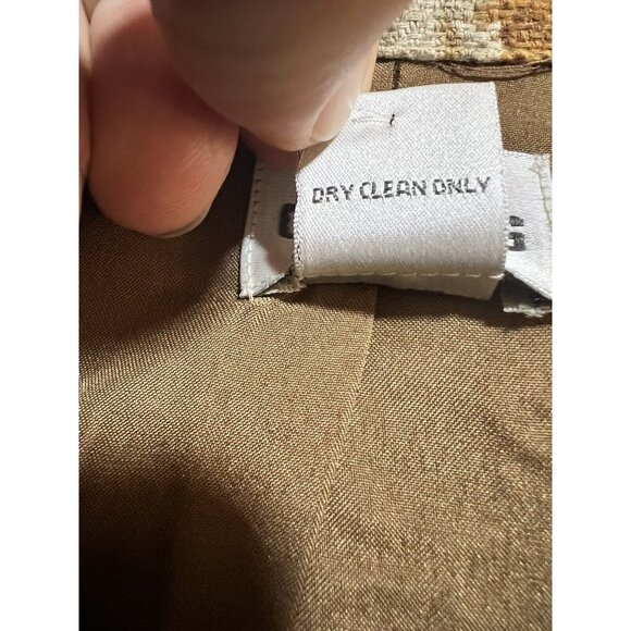 Vintage 90s Chicos Blazer Jacket Womens Size 1 Brown Floral Button Lined Ladies. - Picture 7 of 11